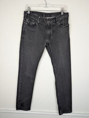 Emporio Armani Jeans Skinny Denim Dark Wash Grunge Designer Edgy Black Size 30